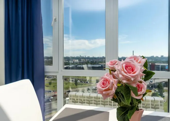 Fashionable Panoramic Apartments Dnieper. Obolon